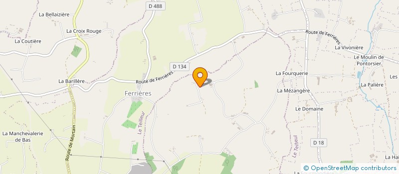 localisation de l'entreprise GAEC DE LA ROUSTIERE à BUAIS-LES-MONTS