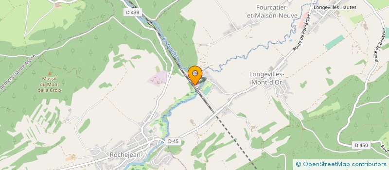 localisation de l'entreprise GAEC DE LA ROUTE à JOUGNE