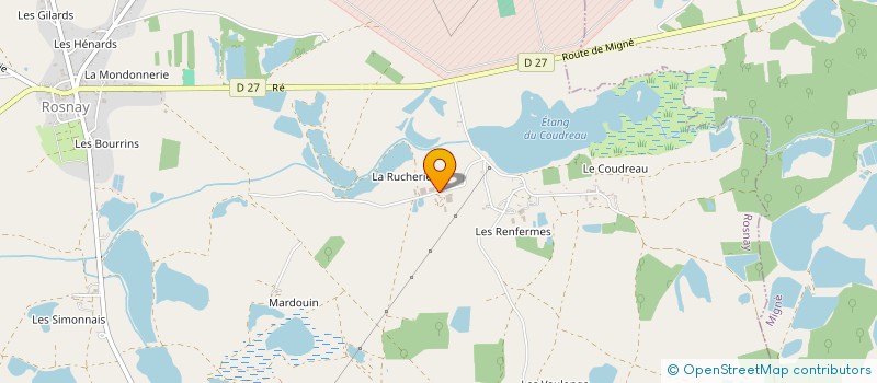 localisation de l'entreprise GAEC DE LA RUCHERIE à ROSNAY