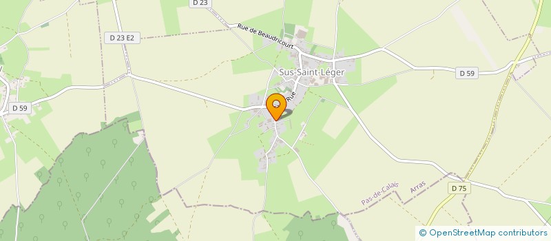 localisation de l'entreprise GAEC DE LA RUE D EN HAUT à SUS-SAINT-LEGER