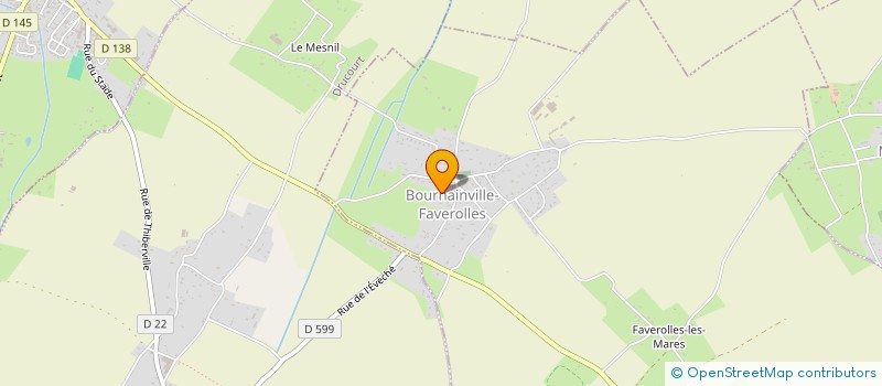 localisation de l'entreprise GAEC DE LA RUE NEUVE à BOURNAINVILLE-FAVEROLLES