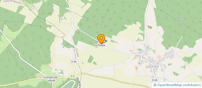 localisation de l'entreprise GAEC DE LA RUPPE à LE FIED