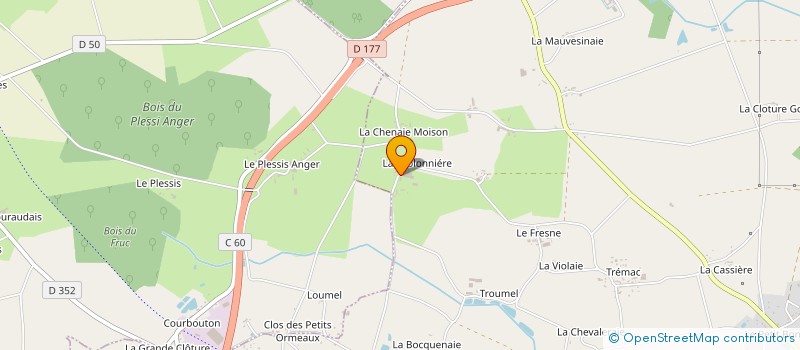 localisation de l'entreprise GAEC DE LA SABLONNIERE à GUIPRY-MESSAC