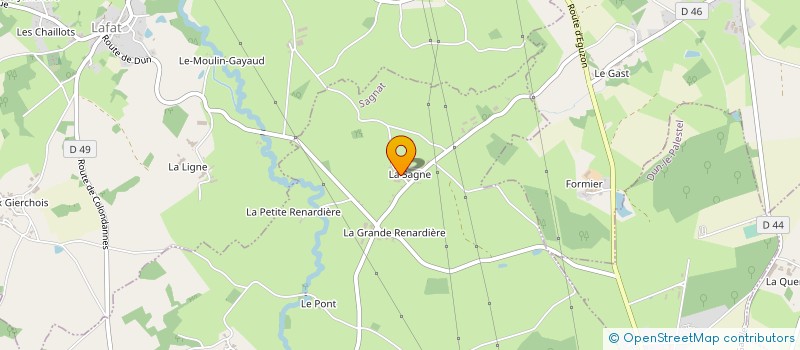 localisation de l'entreprise GAEC DE LA SAGNE  SAGNAT