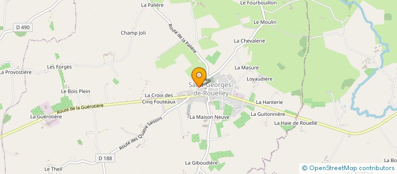 localisation de l'entreprise GAEC DE LA SALLE  SAINT-GEORGES-DE-ROUELLEY