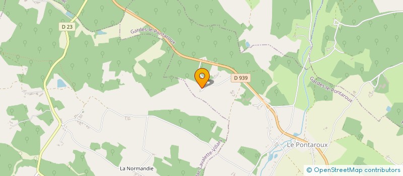 localisation de l'entreprise GAEC DE LA SARTRIE à GARDES-LE-PONTAROUX