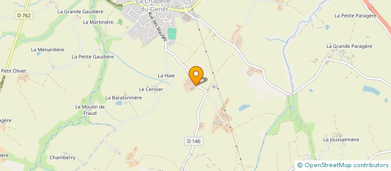 localisation de l'entreprise GAEC DE LA SAULAIE à BEAUPREAU-EN-MAUGES