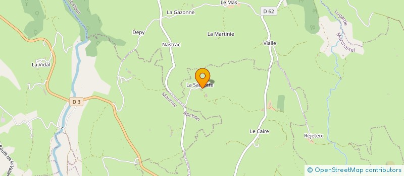 localisation de l'entreprise GAEC DE LA SAUROTTE à CHEYLADE