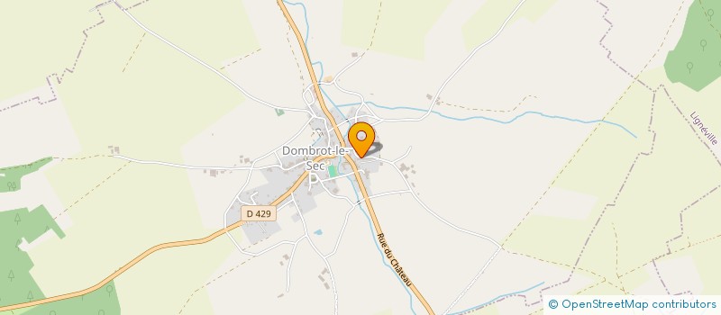 localisation de l'entreprise GAEC DE LA SAUVEGARDE  DOMBROT-LE-SEC