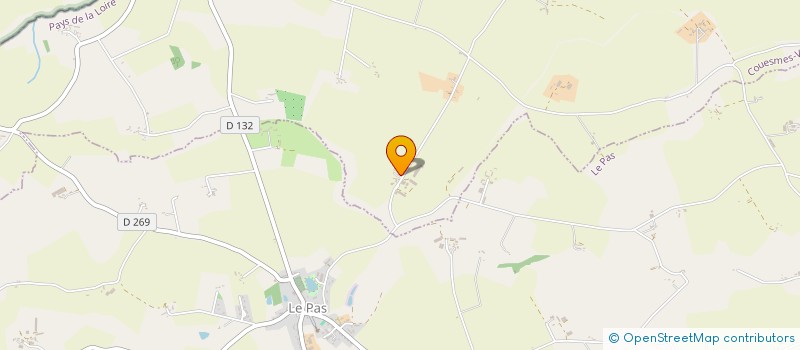 localisation de l'entreprise GAEC DE LA SEBERDIERE à COUESMES-VAUCE