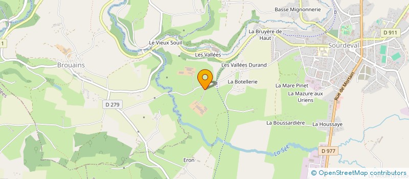 localisation de l'entreprise GAEC DE LA SEE à SOURDEVAL