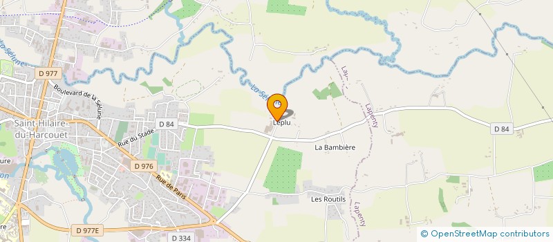 localisation de l'entreprise GAEC DE LA SERRERIE à SAINT-HILAIRE-DU-HARCOUET