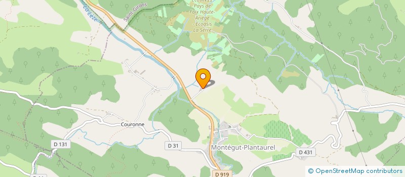 localisation de l'entreprise GAEC DE LA SESTIERE à MONTEGUT-PLANTAUREL