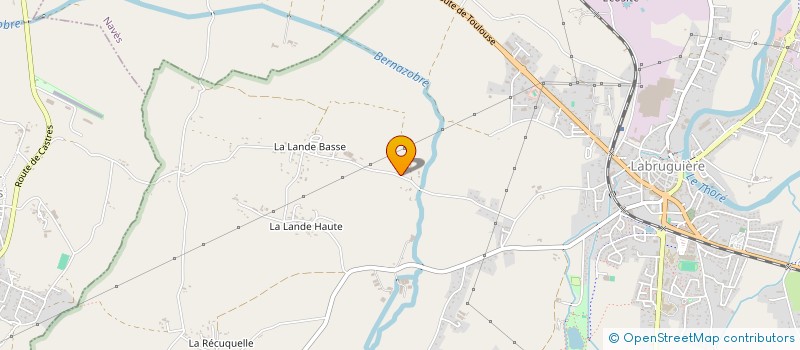 localisation de l'entreprise GAEC DE LA SIGOURRE à LABRUGUIERE