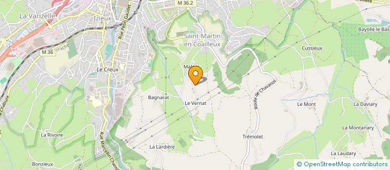 localisation de l'entreprise GAEC DE LA SIMMENTAL à SAINT-CHAMOND