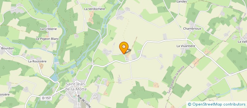localisation de l'entreprise GAEC DE LA SINELIERE à SAINT-JEAN-DE-LA-MOTTE