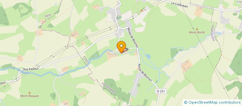 localisation de l'entreprise GAEC DE LA SLACK  HARDINGHEN