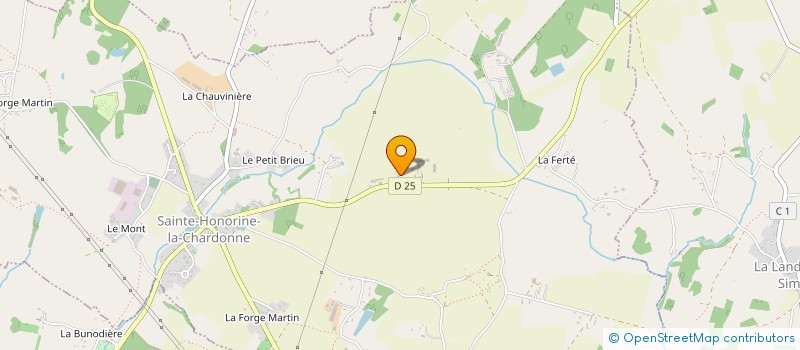 localisation de l'entreprise GAEC DE LA SOUBINIERE à SAINTE-HONORINE-LA-CHARDONNE