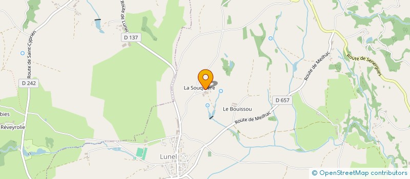 localisation de l'entreprise GAEC DE LA SOUQUIERE à SAINT-FELIX-DE-LUNEL
