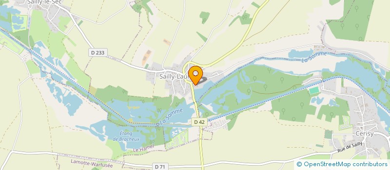 localisation de l'entreprise GAEC DE LA SOURCE à SAILLY-LAURETTE