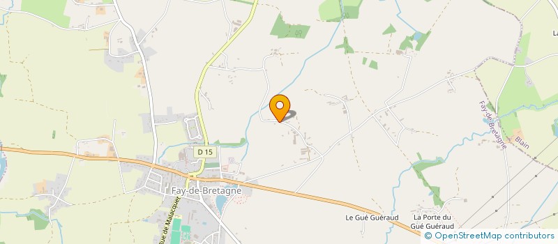 localisation de l'entreprise GAEC DE LA SOURCE à FAY-DE-BRETAGNE