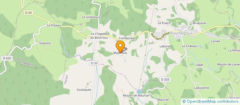 localisation de l'entreprise GAEC DE LA SOURCE à ROUMEGOUX