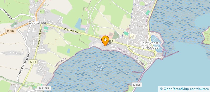 localisation de l'entreprise GAEC DE LA TATIHOU à SAINT-VAAST-LA-HOUGUE