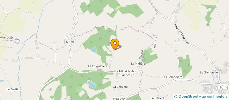 localisation de l'entreprise GAEC DE LA TENNEBOUVIERE à DURTAL