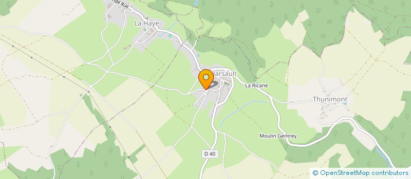 localisation de l'entreprise GAEC DE LA TERRE PRIEUR à LA CHAPELLE-AUX-BOIS