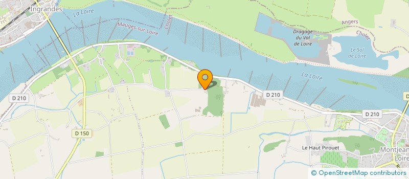 localisation de l'entreprise GAEC DE LA THAU à MAUGES-SUR-LOIRE