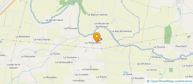 localisation de l'entreprise GAEC DE LA THEAUDIERE à BAIN-DE-BRETAGNE