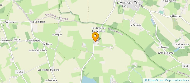 localisation de l'entreprise GAEC DE LA THEBAUDIERE à ASSE LE BOISNE