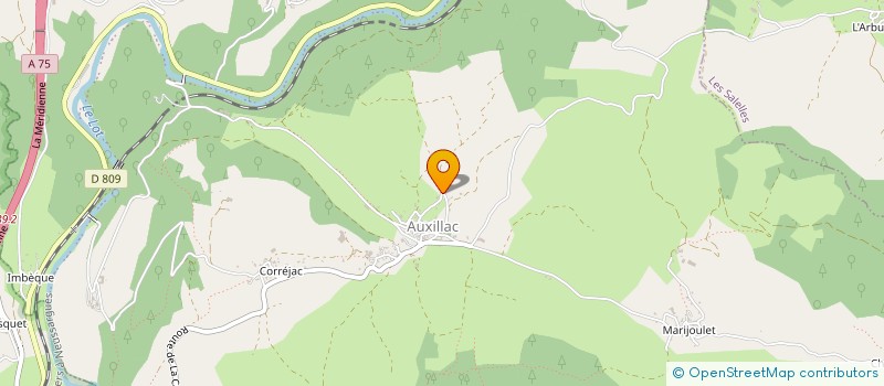 localisation de l'entreprise GAEC DE LA TIEULE  LA CANOURGUE