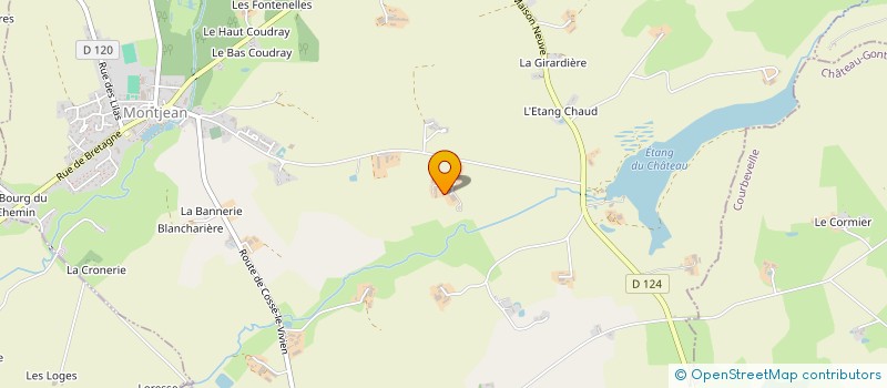 localisation de l'entreprise GAEC DE LA TOUCHE à SAINT-CYR-LE-GRAVELAIS