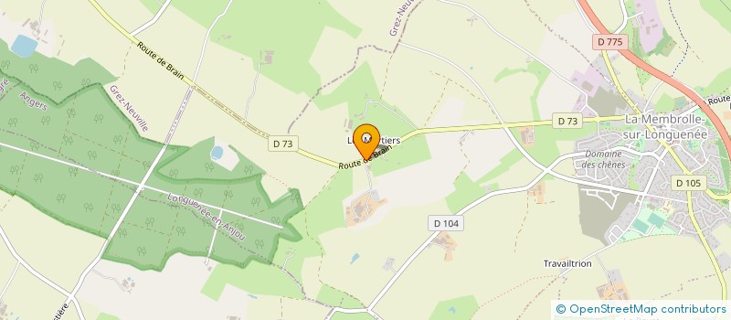 localisation de l'entreprise GAEC DE LA TOUCHE à LONGUENEE-EN-ANJOU