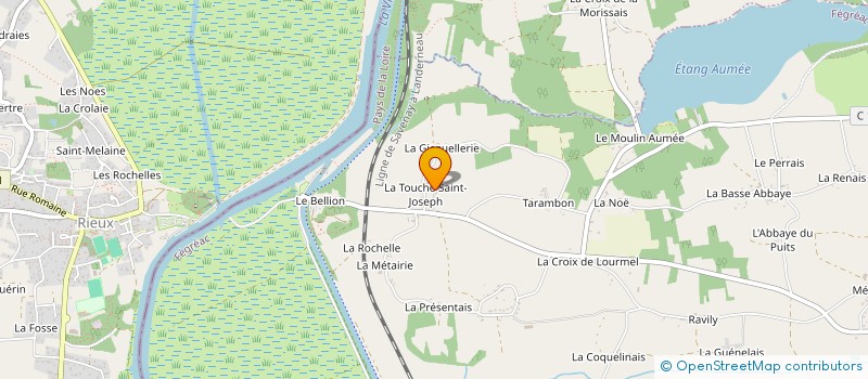 localisation de l'entreprise GAEC DE LA TOUCHE SAINT JOSEPH  FEGREAC