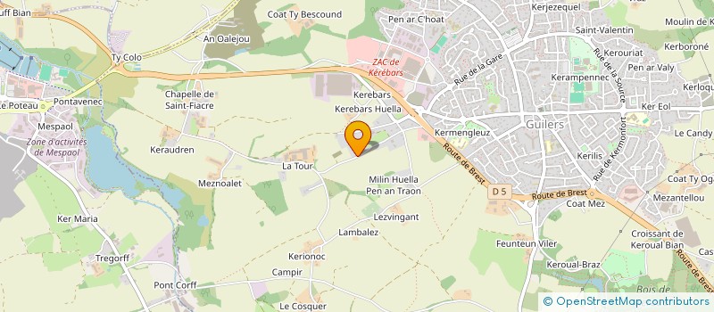 localisation de l'entreprise GAEC DE LA TOUR à GUILERS