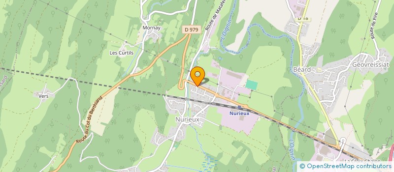 localisation de l'entreprise GAEC DE LA TOUR à NURIEUX-VOLOGNAT