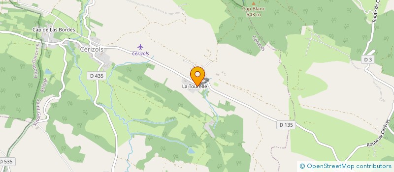 localisation de l'entreprise GAEC DE LA TOURELLE à CERIZOLS
