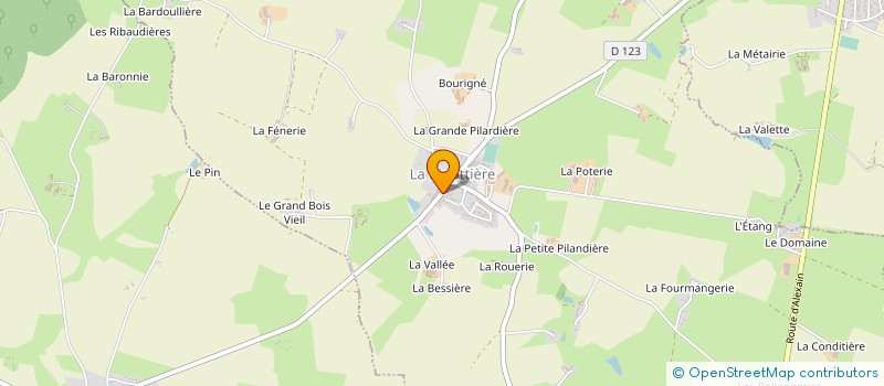 localisation de l'entreprise GAEC DE LA TRIOUFLERE à PLACE