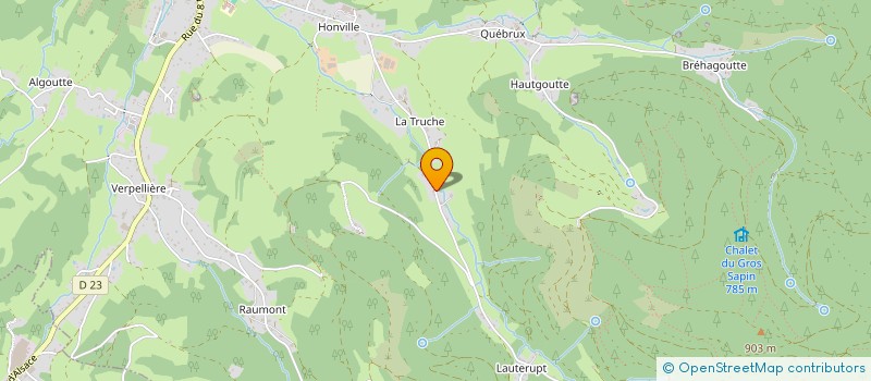 localisation de l'entreprise GAEC DE LA TRUCHE à BAN-DE-LAVELINE