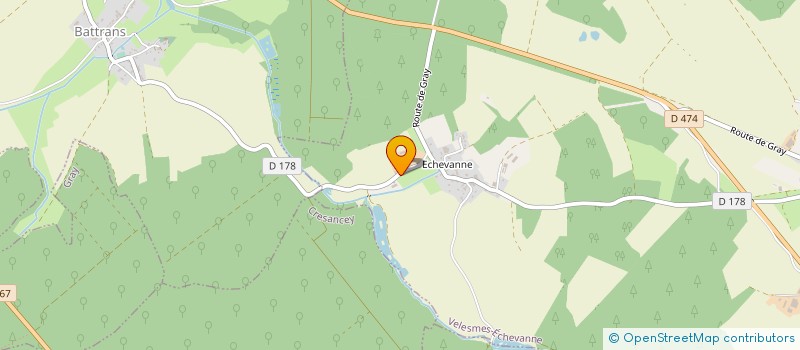 localisation de l'entreprise GAEC DE LA TUILERIE D'ECHEVANNE  VELESMES-ECHEVANNE