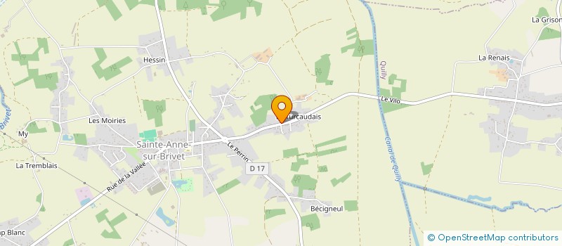 localisation de l'entreprise GAEC DE LA TURCAUDAIS à SAINTE-ANNE-SUR-BRIVET