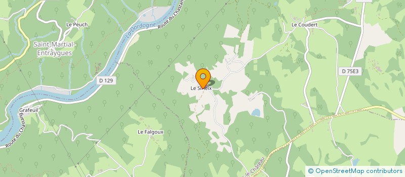 localisation de l'entreprise GAEC DE LA VACHE HEUREUSE à BASSIGNAC-LE-HAUT