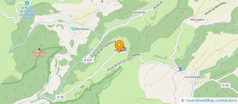 localisation de l'entreprise GAEC DE LA VALLEE DE CHAUDEFOUR à CHAMBON-SUR-LAC