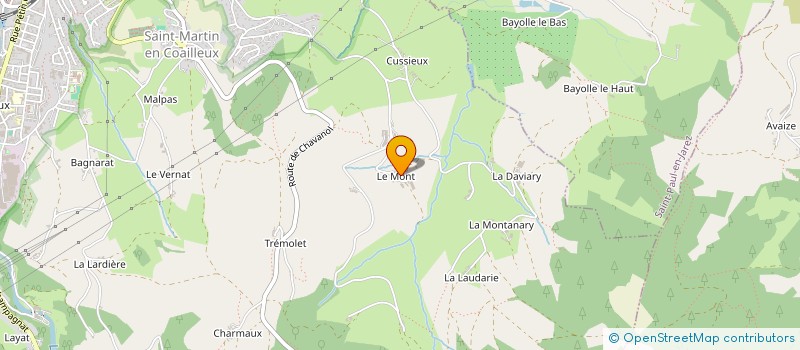 localisation de l'entreprise GAEC DE LA VALLEE DE L'ONZION à SAINT-CHAMOND