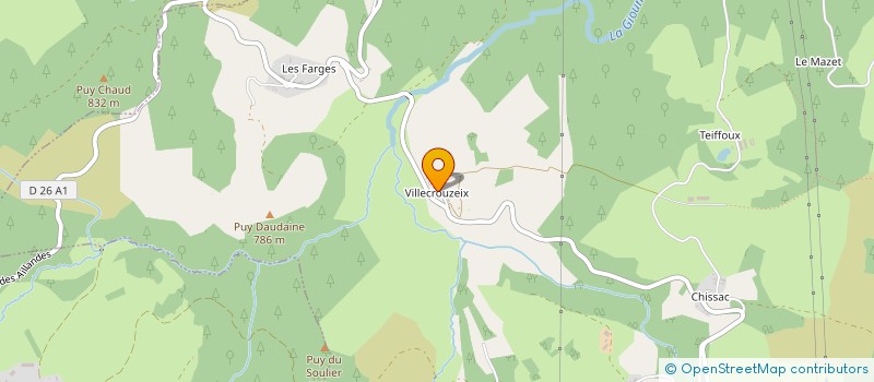 localisation de l'entreprise GAEC DE LA VALLEE DE LA GIOUNE à GIOUX