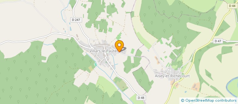 localisation de l'entreprise GAEC DE LA VALLEE MOUTONNIERE  VILLARS-LE-PAUTEL