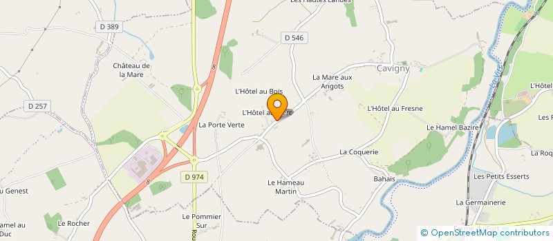 localisation de l'entreprise GAEC DE LA VANNERIE à SAINT-JEAN-DE-DAYE