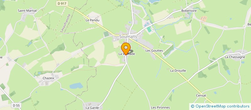 localisation de l'entreprise GAEC DE LA VARNADE  SOUMANS